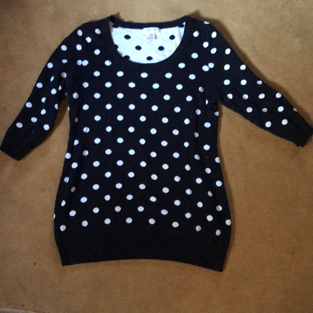 Motherhood Polka Dot Sweater